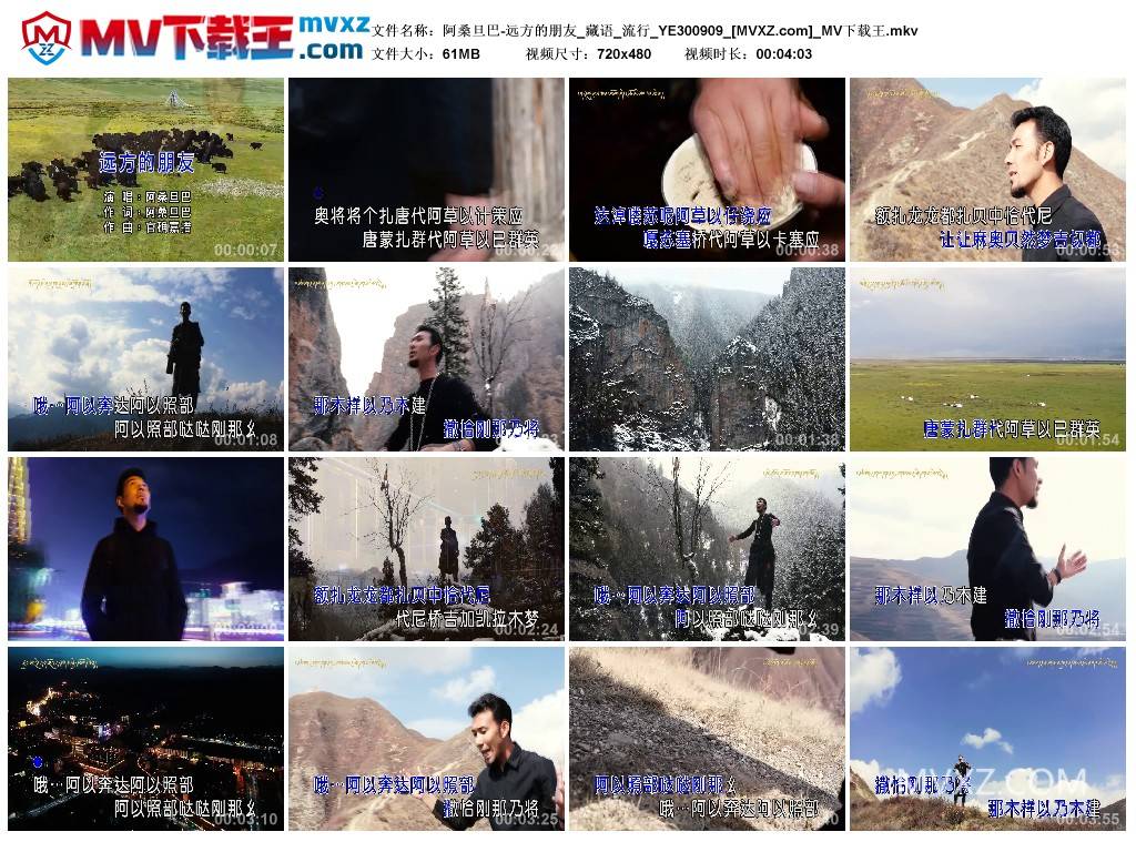 阿桑旦巴-远方的朋友_藏语_流行_YE300909